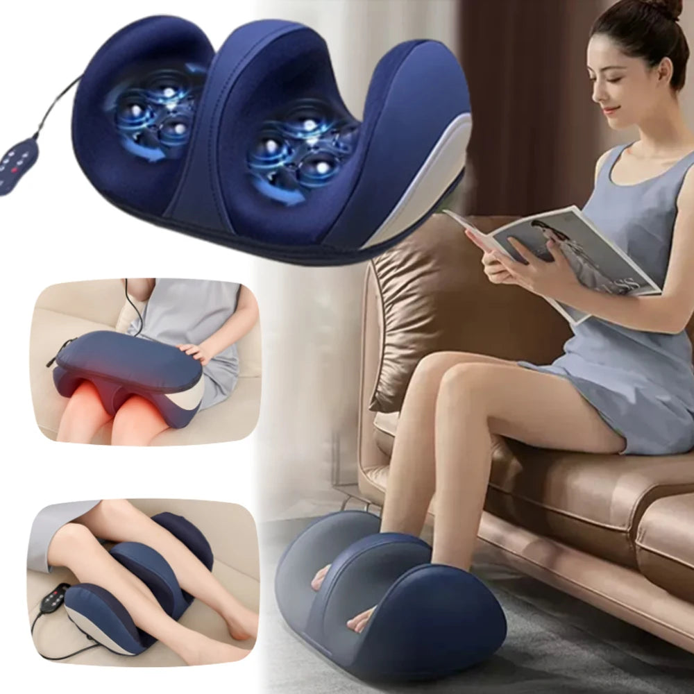 Foot Leg Massager Deep Tissue Shiatsu Kneading Relax Heated Roller