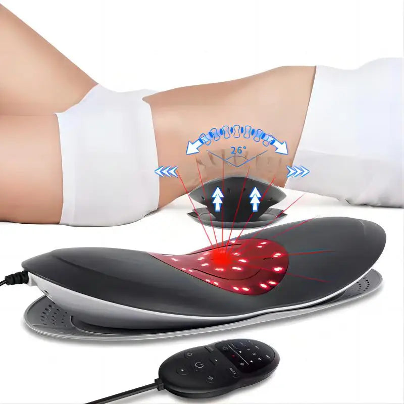 Lumbar Traction Waist Back Massager with Heat for sciatica