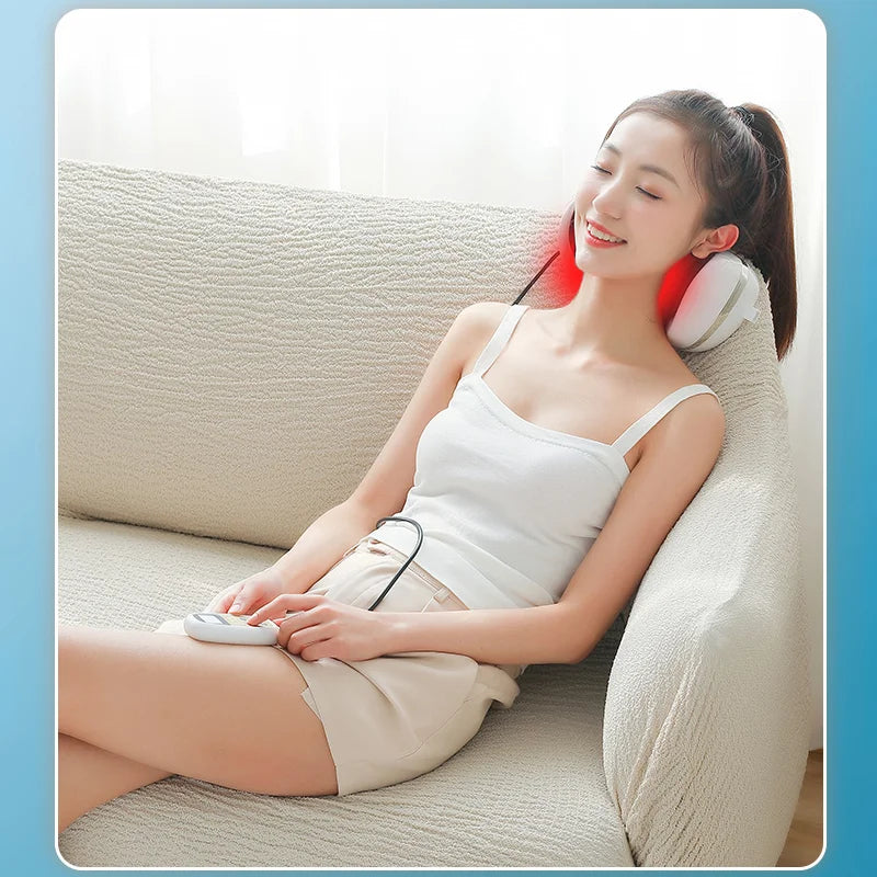 Neck Massager Shiatsu Cervical Ttraction  Heating Vibrating Massage