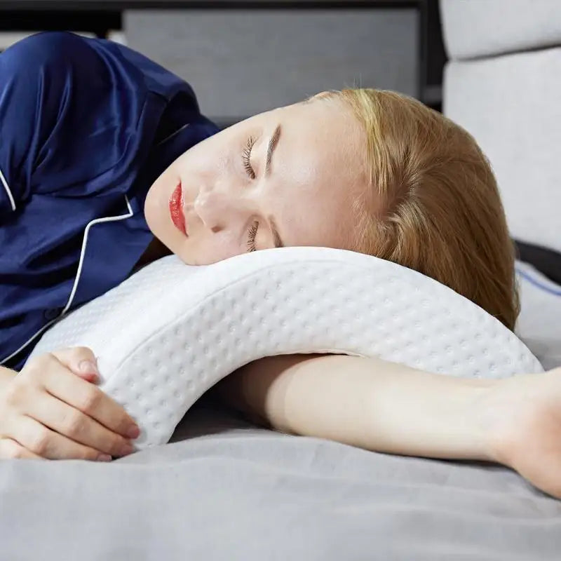 U-Shaped Curved Orthopedic Pillow for Side Sleepers