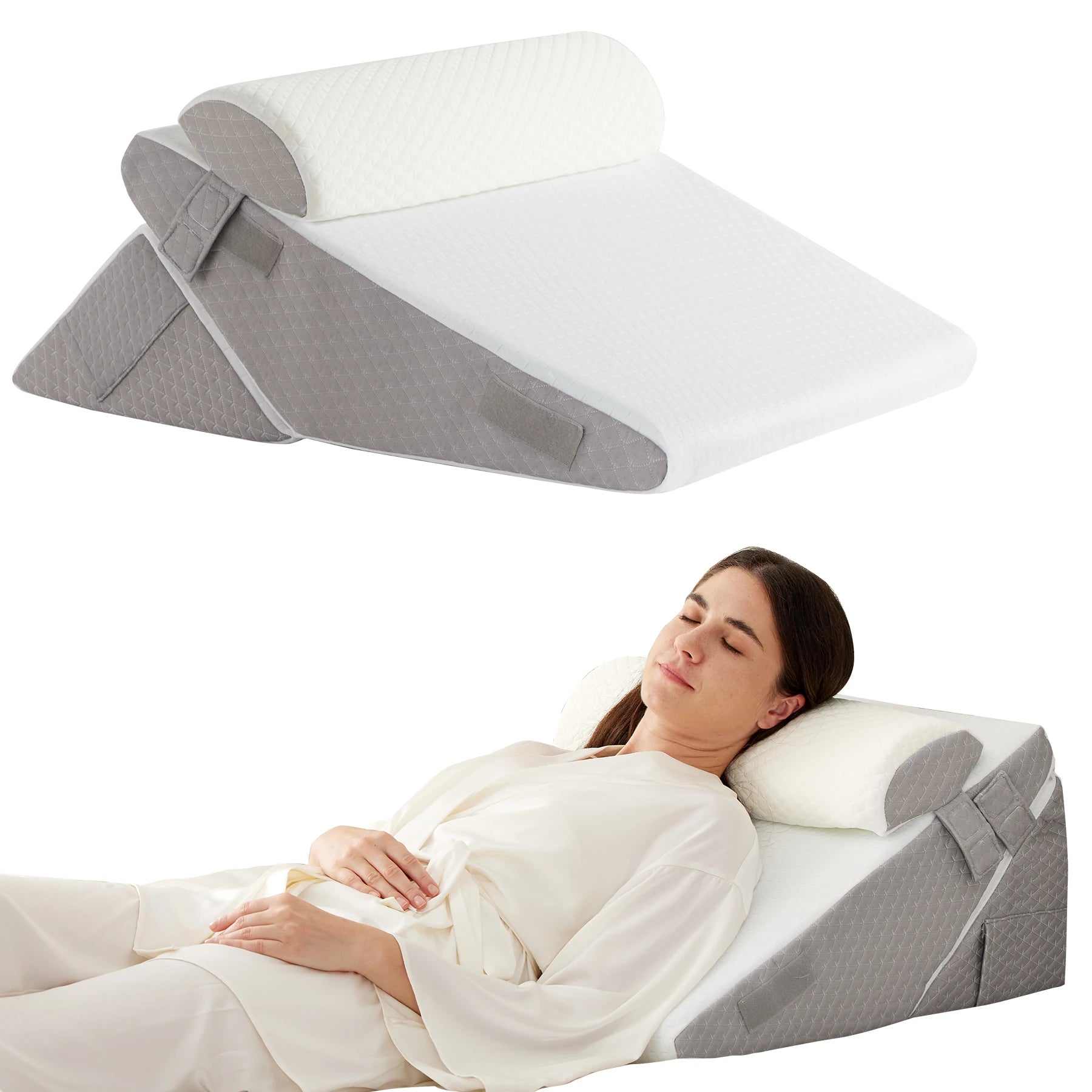 3PCS Orthopedic Bed Wedge Pillow Set