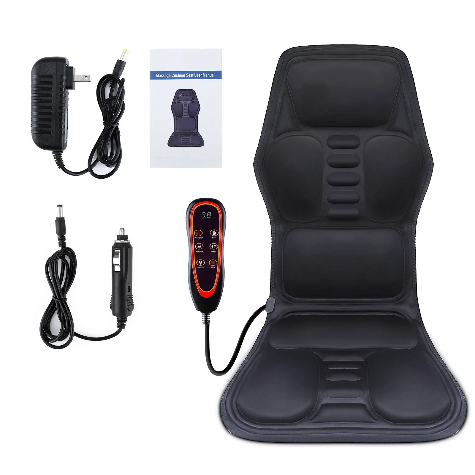 Infrared Full-Body Massage Chair Cushion Heating Vibrator