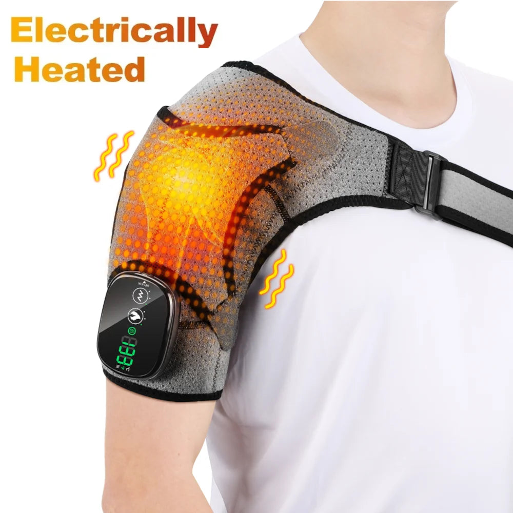 Shouldert Heating Pad 3-Speed Vibration Muscle Relax