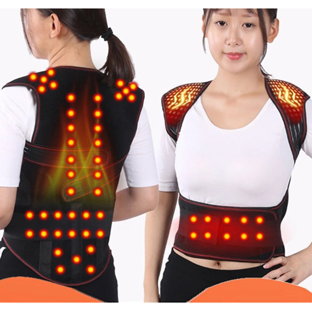 Self-heating Magnetic Therapy Belt Lumbar Posture Corrector Massage