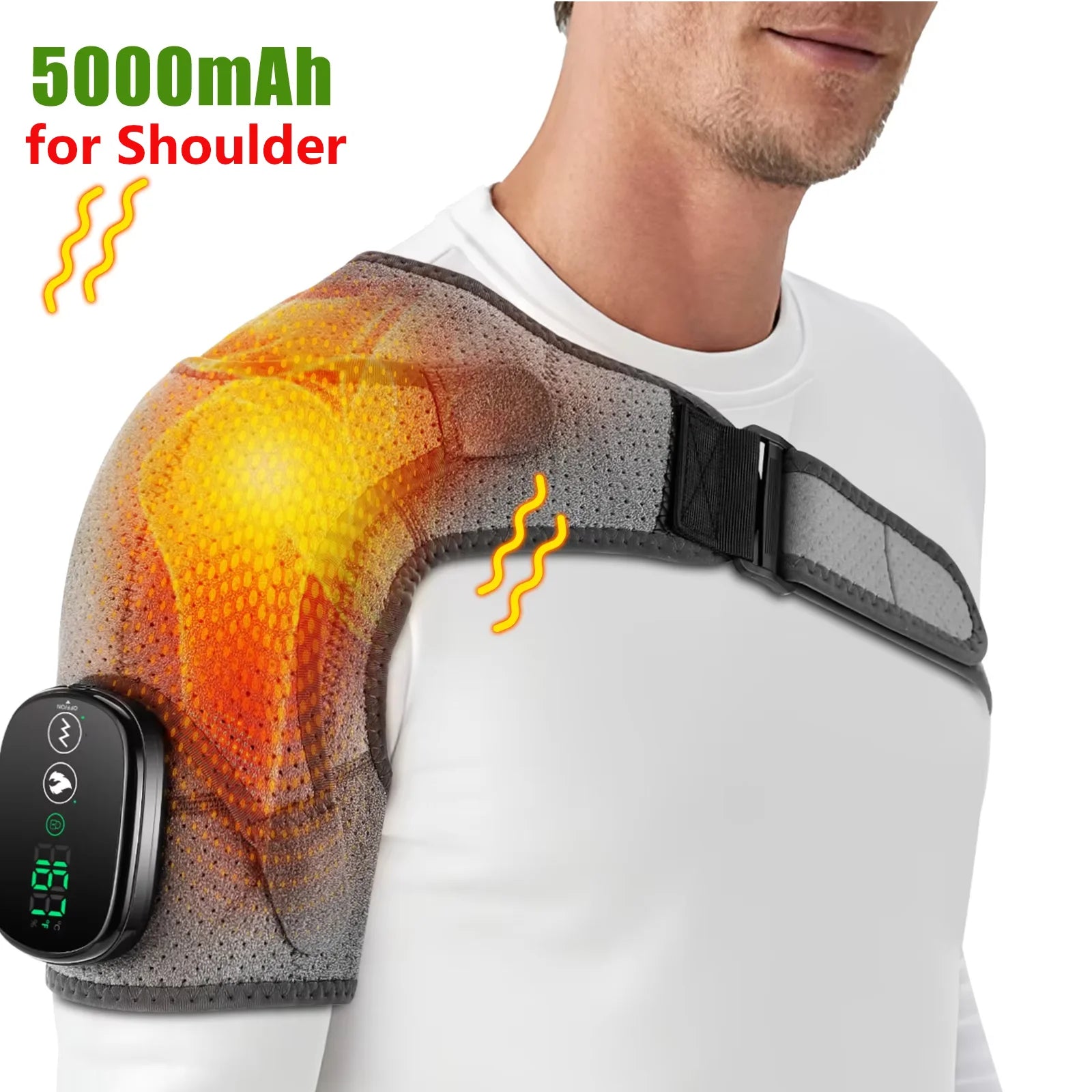 Shouldert Heating Pad 3-Speed Vibration Muscle Relax