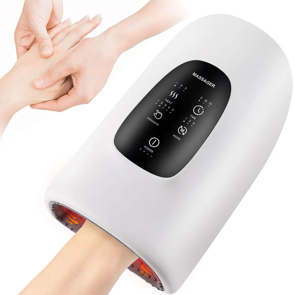 Wireless Electric Hand Massager Air Compression Hot  Acupoint Massage