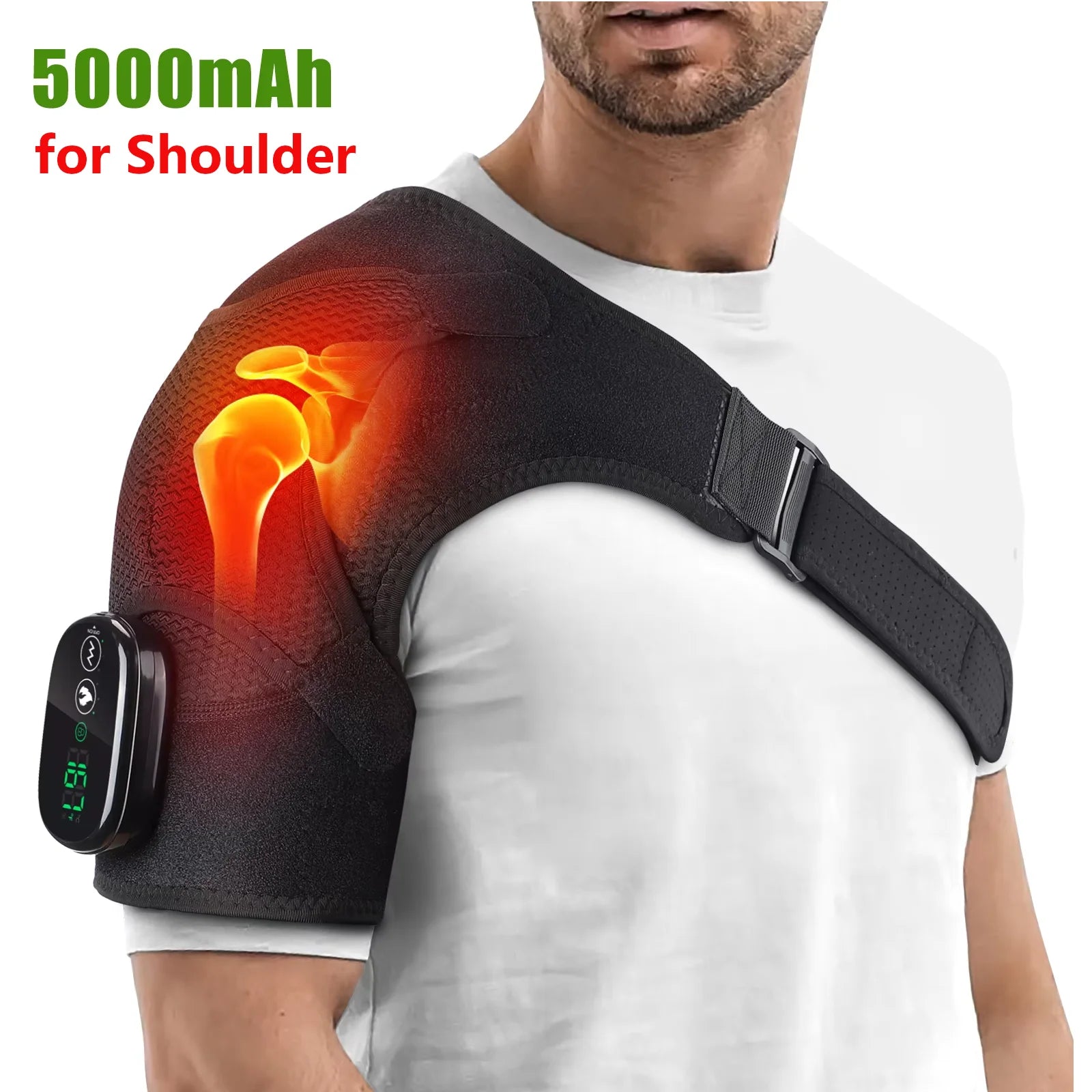 Shouldert Heating Pad 3-Speed Vibration Muscle Relax